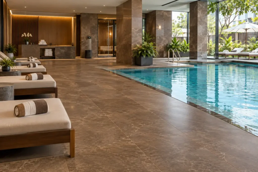 Spa and Pool Areas Tile Design Ideas
